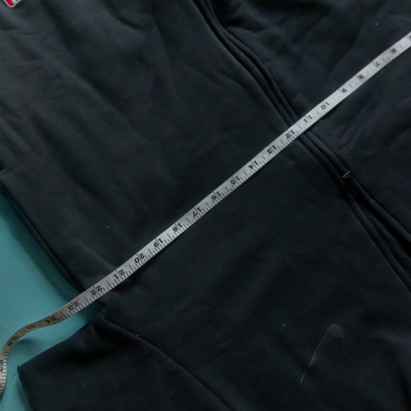 Nike x Fear of God Black Oversized Cotton-Blend Jersey Zip-Up Sweatshirt Sz XS - Picture 11 of 14